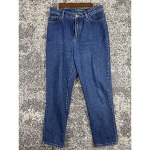 Lauren Jeans Co. Ralph Lauren Womens 8p (30 X 28)‎ Tapered Leg Blue Jeans